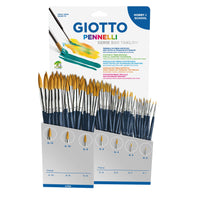 GIOTTO Taklon училишни четки Séria 500 дисплеј микс 84 пар.