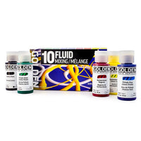 GOLDEN Fluid сет акрилни бои Mixing 10 × 30 ml