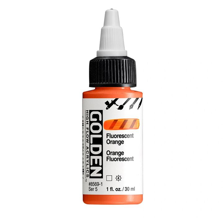 GOLDEN Флуоресцентна акрилна боја со висок проток 30 ml - 7