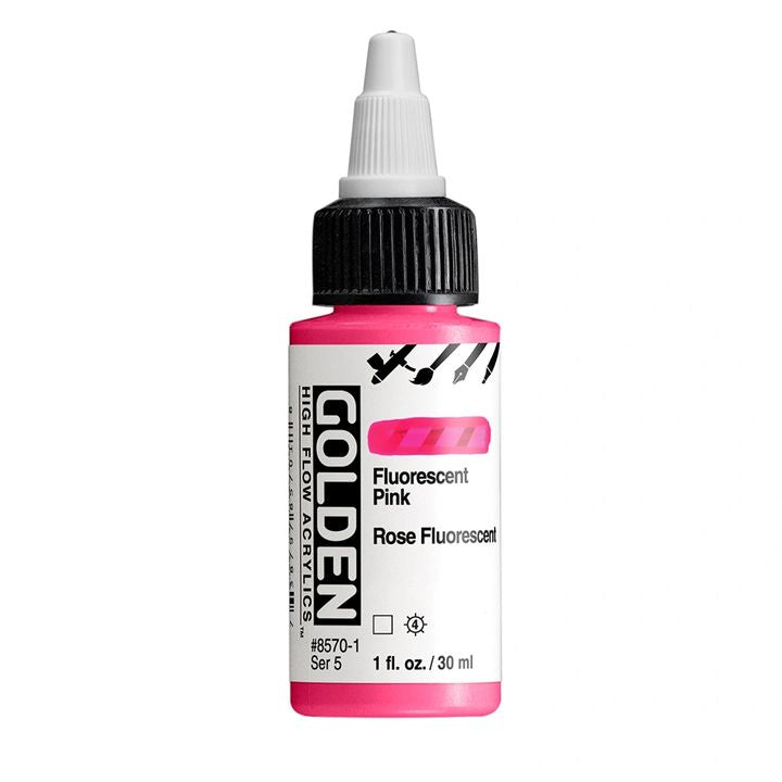 GOLDEN Флуоресцентна акрилна боја со висок проток 30 ml - 8