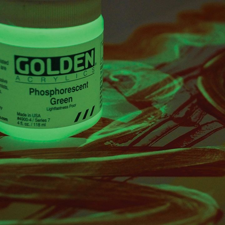 GOLDEN Heavy Body фосфоресцентна акрилна боја 118 ml - 2