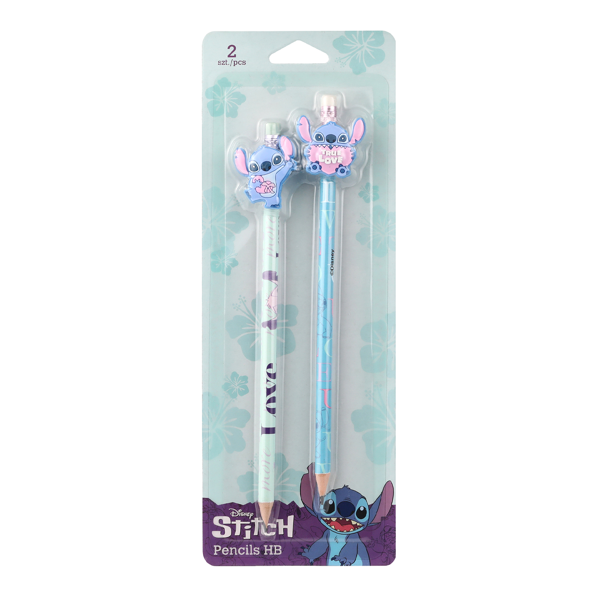 Графитен молив Colorino Stitch Pastel со бела гума