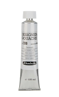 Гваш боја Schmincke Designers Gouache 120 ml – 199 Непроѕирна бела