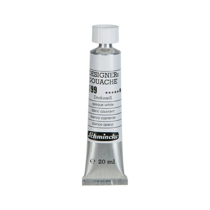 Гваш боја Schmincke Designers Gouache 20 ml – 199 Непроѕирна бела