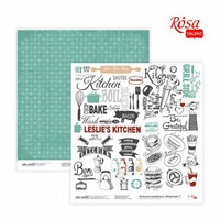 Хартија за scrapbooking 30.48 x 30.48 cm Recipe book | различни мотиви - 5