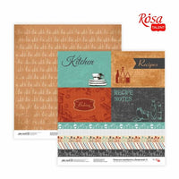 Хартија за scrapbooking 30.48 x 30.48 cm Recipe book | различни мотиви - 6