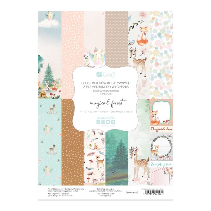 Хартија за scrapbooking A4 Magical Forest - 1