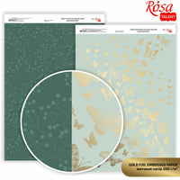 Хартија за scrapbooking Butterflies A4 | различни нијанси - 1