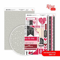 Хартија за scrapbooking Love A4 | различни мотиви - 8