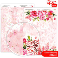 Хартија за scrapbooking Love Mood A4 | различни мотиви - 1