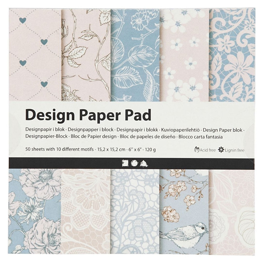 Хартија за scrapbooking Rose 15.2 x 15.2 cm - 50 листови