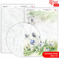 Хартија за scrapbooking Wild Flowers A4 | различни мотиви - 2