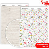 Хартија за scrapbooking Wild Flowers A4 | различни мотиви - 5