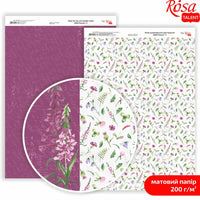 Хартија за scrapbooking Wild Flowers A4 | различни мотиви - 6
