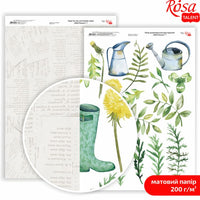 Хартија за scrapbooking Wild Flowers A4 | различни мотиви - 8