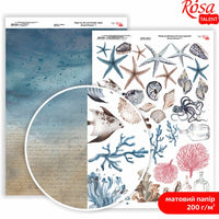 Хартија за сечење (scrapbooking) Ocean Dreams A4 | различни мотиви - 8
