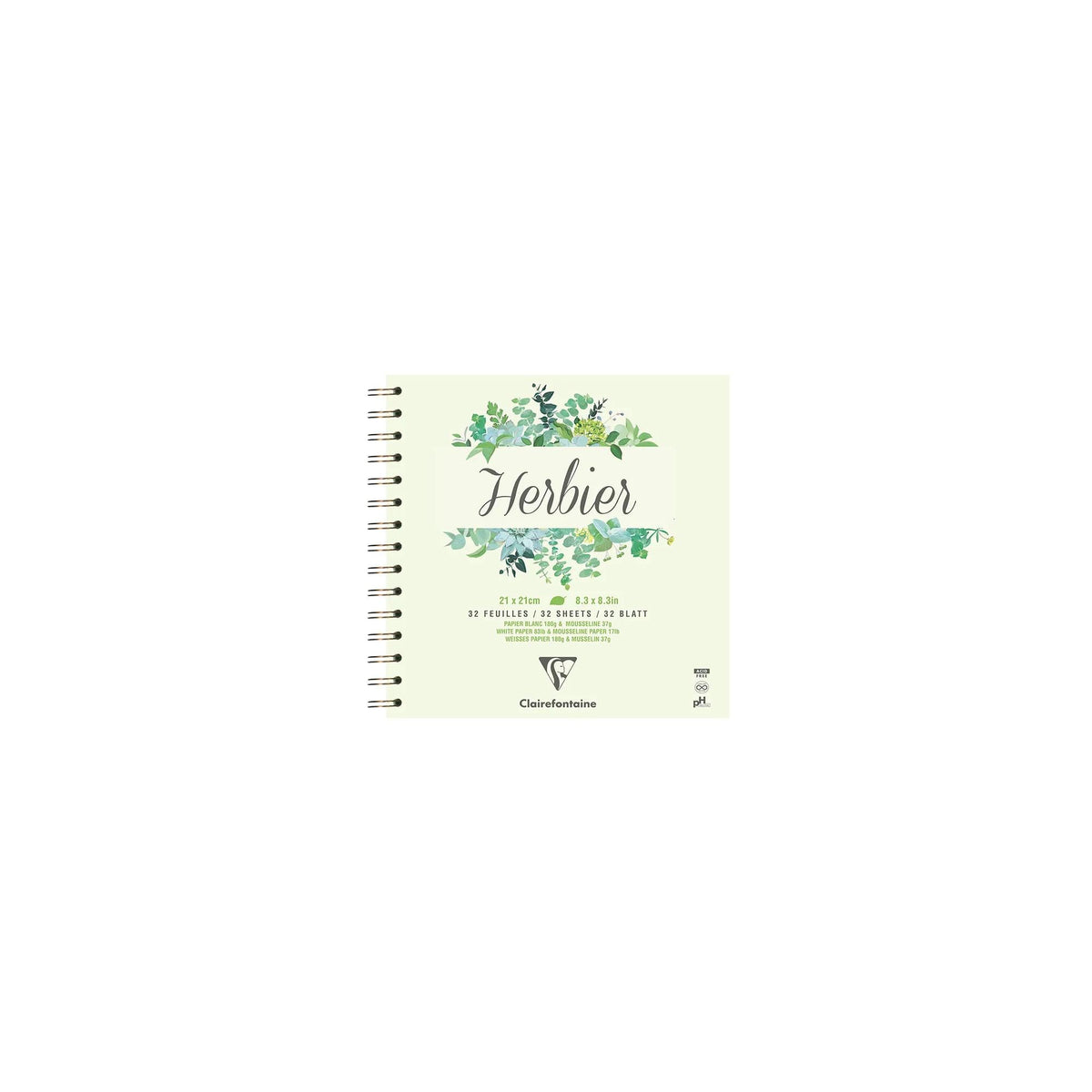 Хербариум CLAIREFONTAINE 180 g/m² 21 x 21 cm - 32 листови