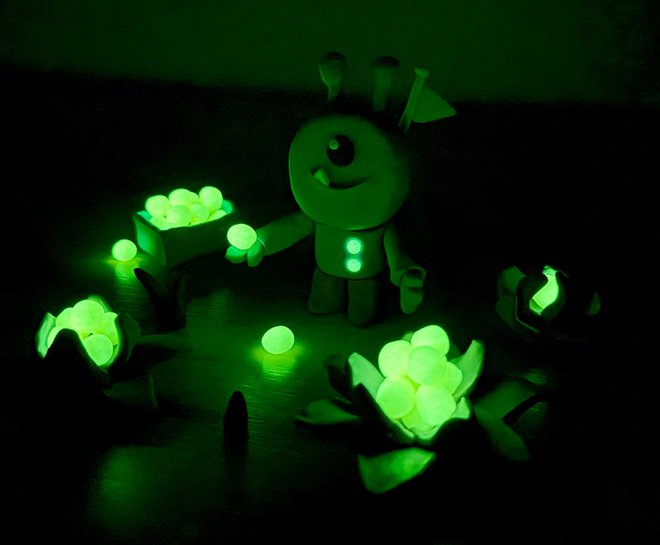 JOVI Glow природен пластелин 10 x 15 g – 8 бои + 2 кои светат во темница