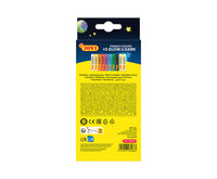 JOVI Glow природен пластелин 10 x 15 g – 8 бои + 2 кои светат во темница