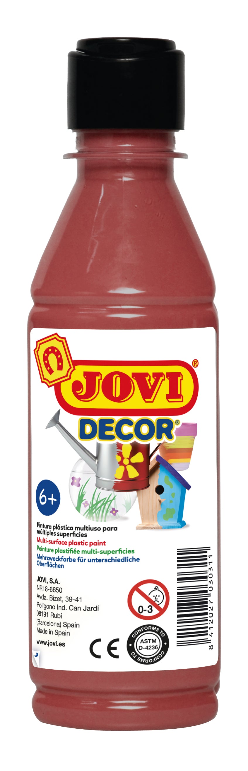 JOVI Jovidecor акрилна боја 250 ml – кафеава