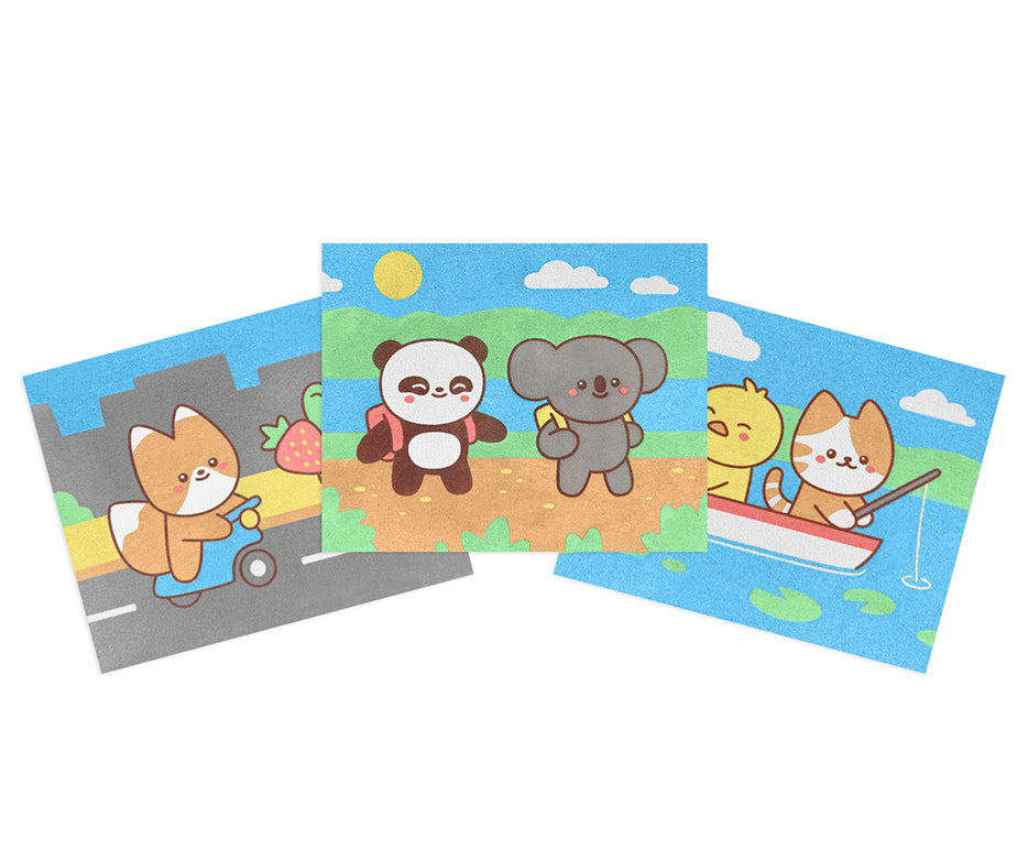 JOVI Play&Fun Kawaii сет за сликање со песок – 12 пар.