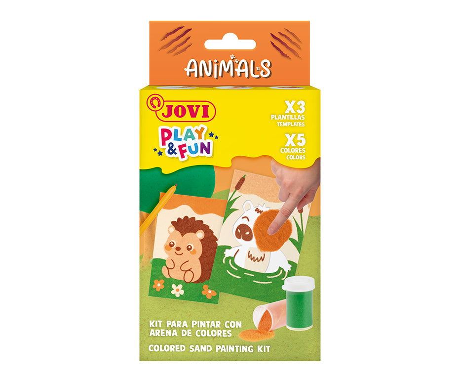 JOVI Play&Fun мини креативен сет за сликање со песок – 9 дела