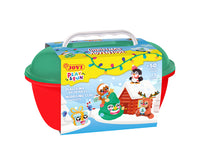 JOVI Play&Fun природен пластелин во куферче Christmas Adventure