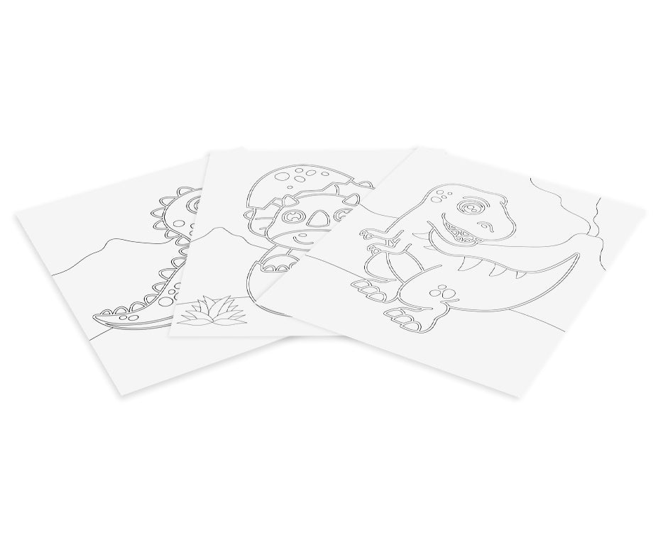 JOVI Play&Fun сет за сликање со песок 12 дел. Dinosaurs