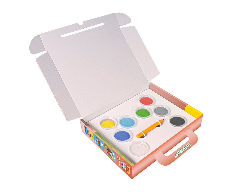 JOVI Play&Fun сет за сликање со песок Transport 12 дел.