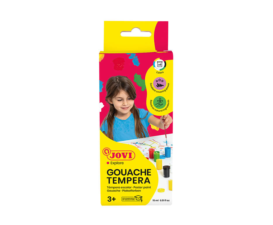 Темперни бои JOVI Premium 6 x 15 ml со четка