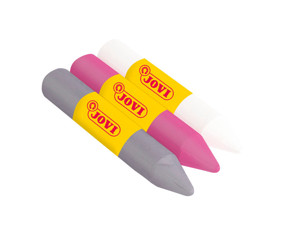 JOVI сет бои за лице во стик 3 x 5,6 g - розова, сребрена и бела