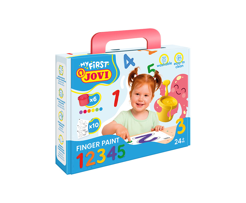 Jovi сет бои за сликање со прсти My First први броеви – 11 пар.