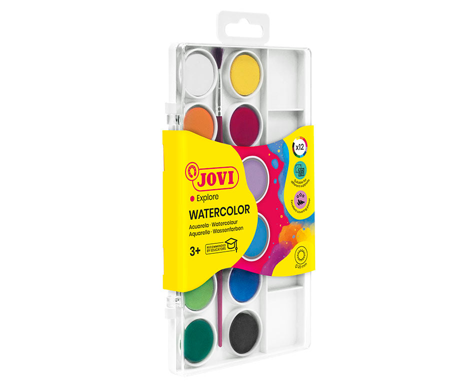 JOVI водени боички ø 22 mm – 12 пар. со четка