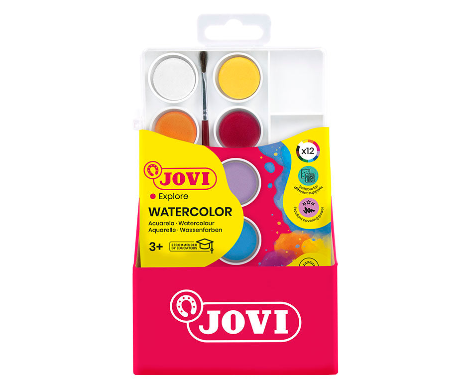 JOVI водени боички ø 22 mm – 12 пар. со четка