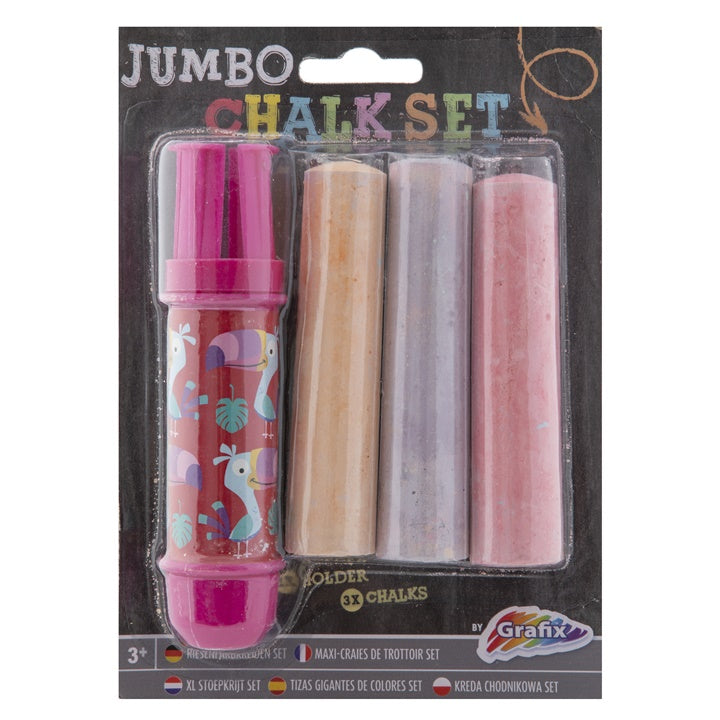 Jumbo креди за тротоар со држач 3 парчиња | различни нијанси - 4
