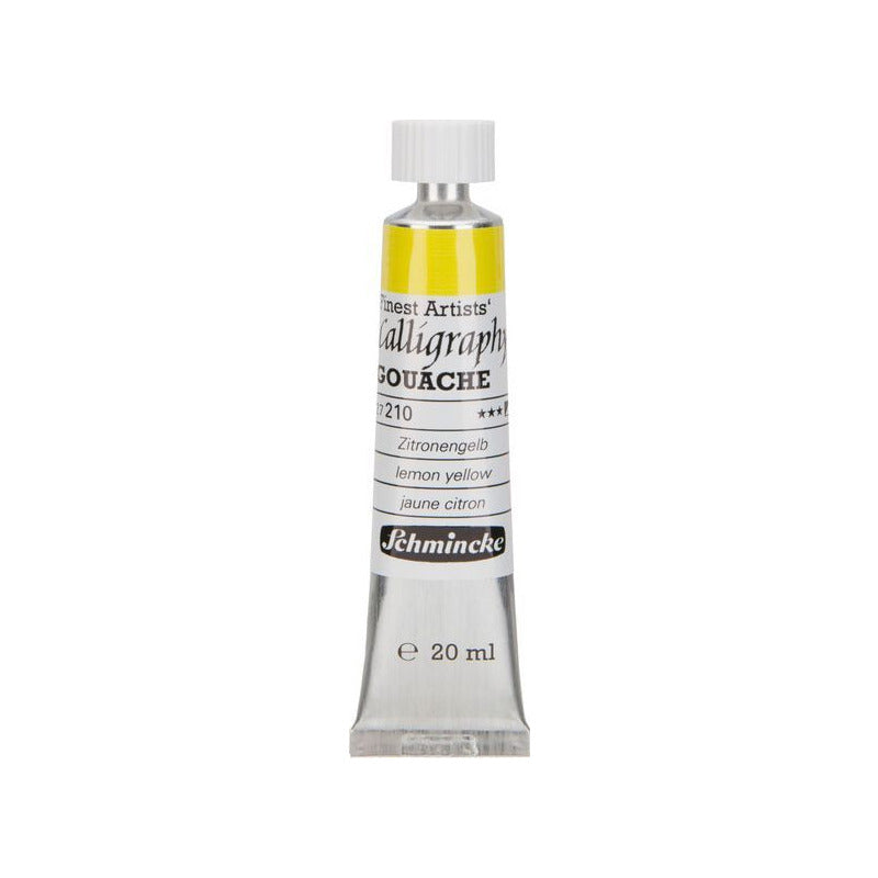 Калиграфски гваш Schmincke Calligraphy Gouache 20 ml – 210 Лимон жолта