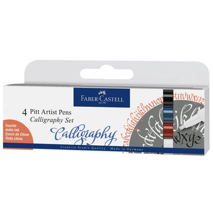 Калиграфски пенкала Faber-Castell Pitt / 4 парчиња
