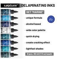 KAMENSKAYA Сет мастила за раслојување 'Marine' 8x30 ml - 2