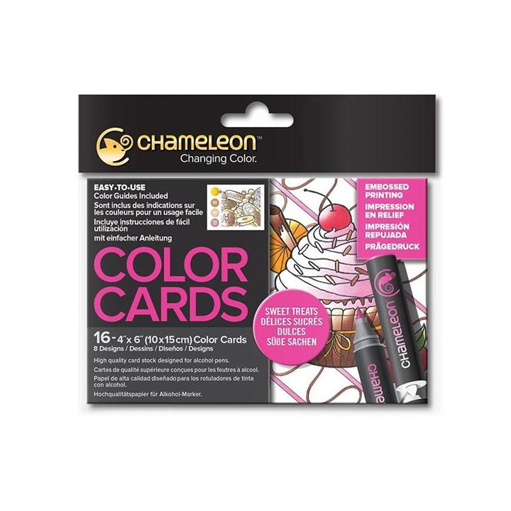 Картици за боење Chameleon - Sweet Treats 16 бр