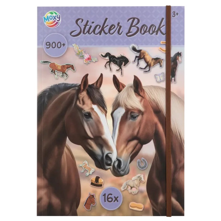 Книга со налепници со коњи А4 - 900+ налепници со коњи - 1