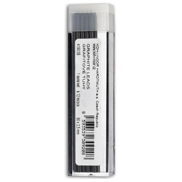 KOH-I-NOOR 2.5mm 3B графитни моливи - сет од 12