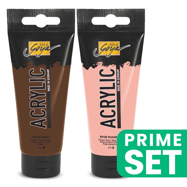 Комплет акрилни бои Solo Goya 2x100 мл - Skin Color Duo