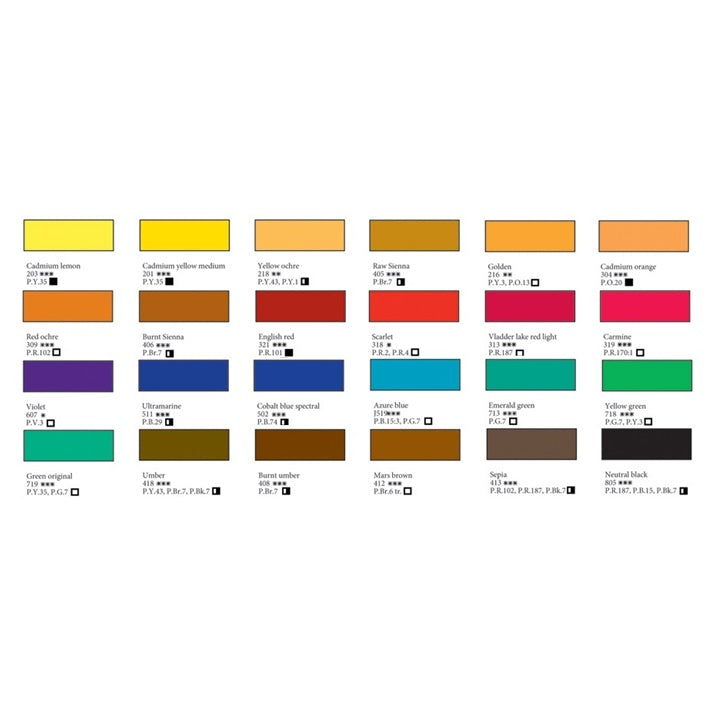 Комплет бои со акварел во Санкт Петербург 24x2.5ml - 3