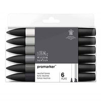Комплет маркери Winsor &amp; Newton Promarker - неутрални нијанси