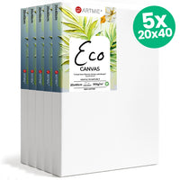 Комплет од 5 платна за сликање со еко дизајн 20x40 см