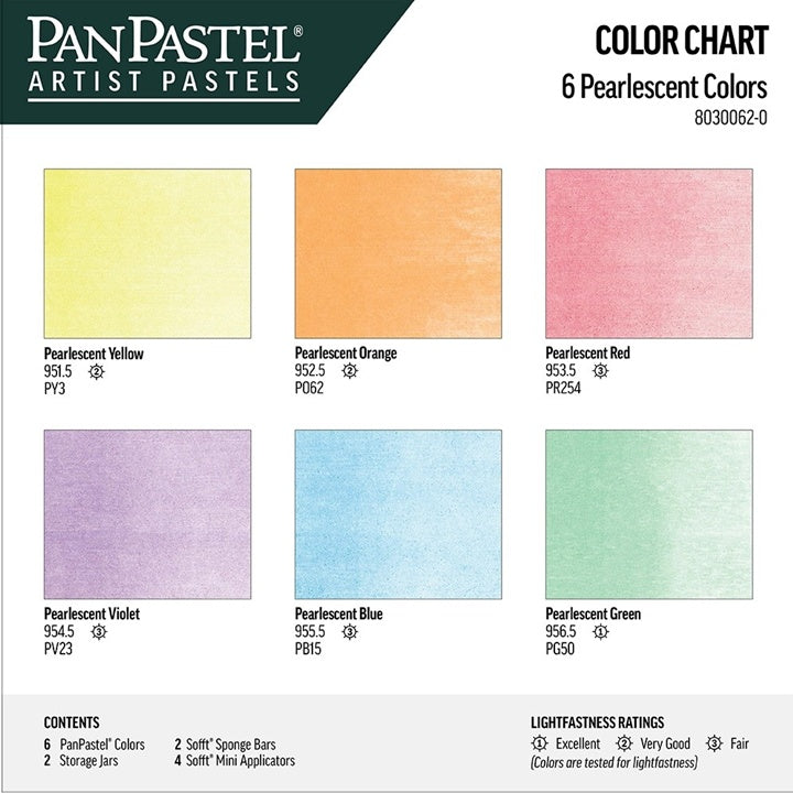 Комплет PanPastel бисерни нијанси - златна, 6 парчиња - 2