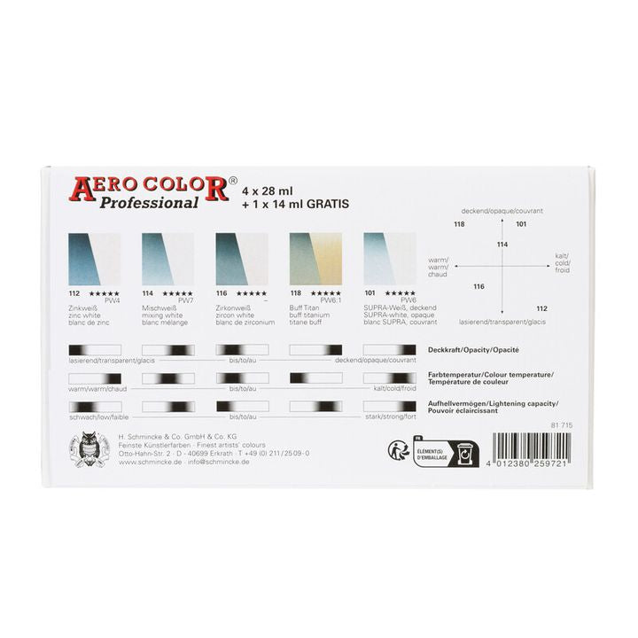 Комплет Schmincke Aero Color White - 3