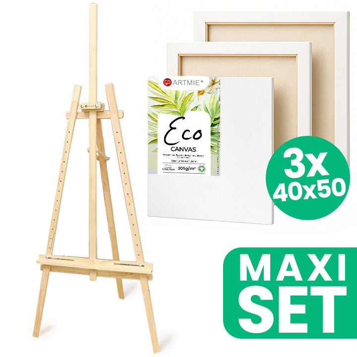 Комплет штафелај ARTMIE студиски со 3 платна за сликање ECO 40x50 см