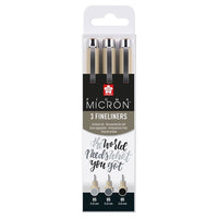 Комплет технички пенкала Sakura Pigma Micron 3 fineliners - 1