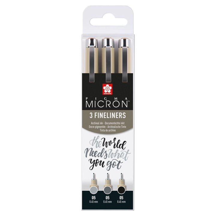 Комплет технички пенкала Sakura Pigma Micron 3 fineliners - 1